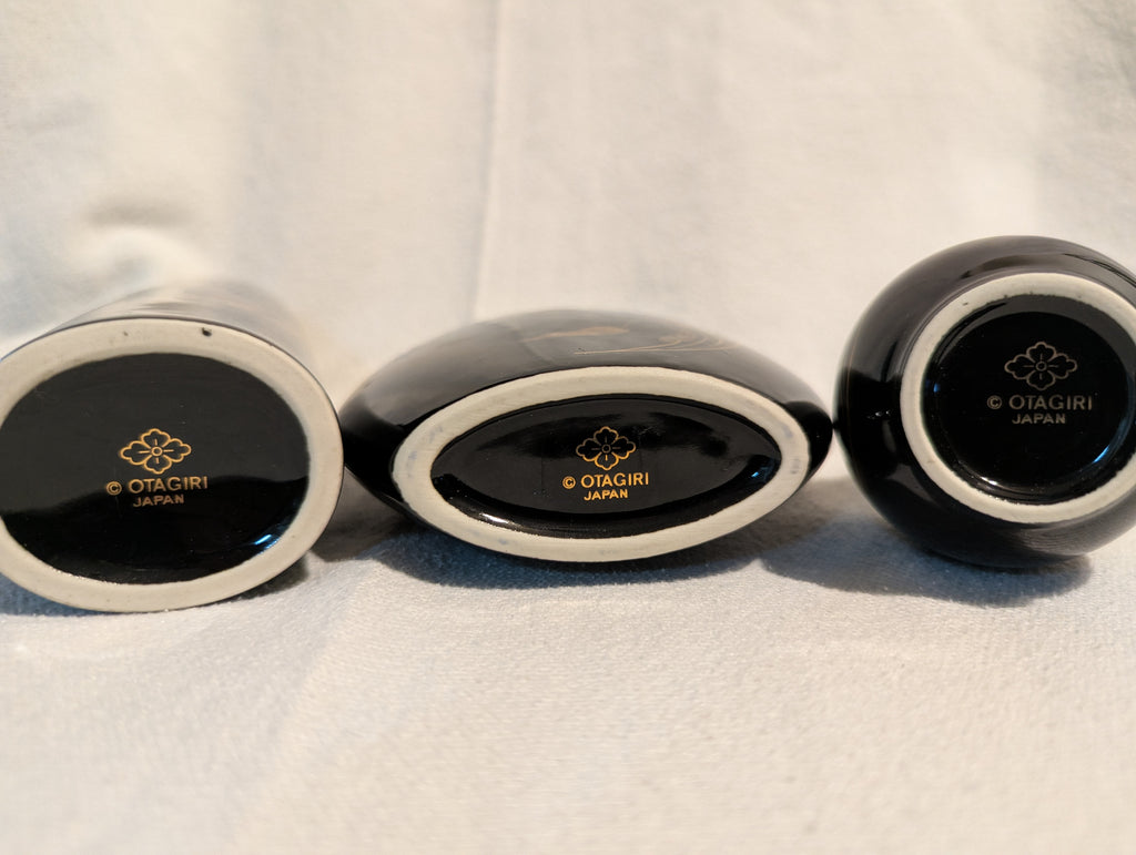 Beautiful Vintage Japanese "Otagiri" Mini Vases Set of 3