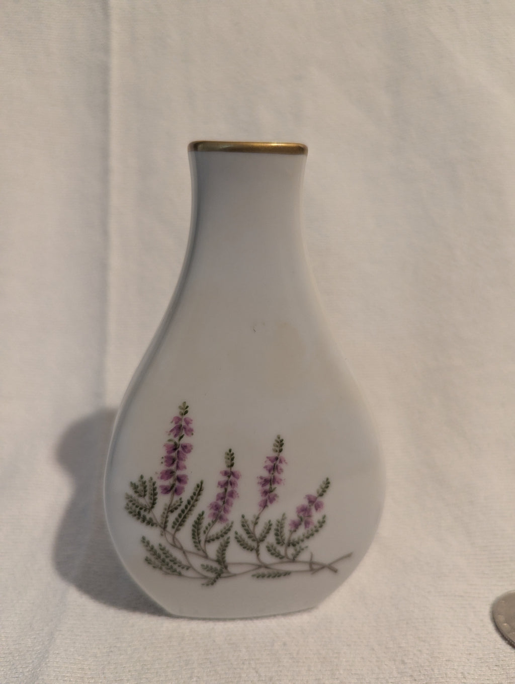 Vintage Hackefors Porcelain Vase from Sweden