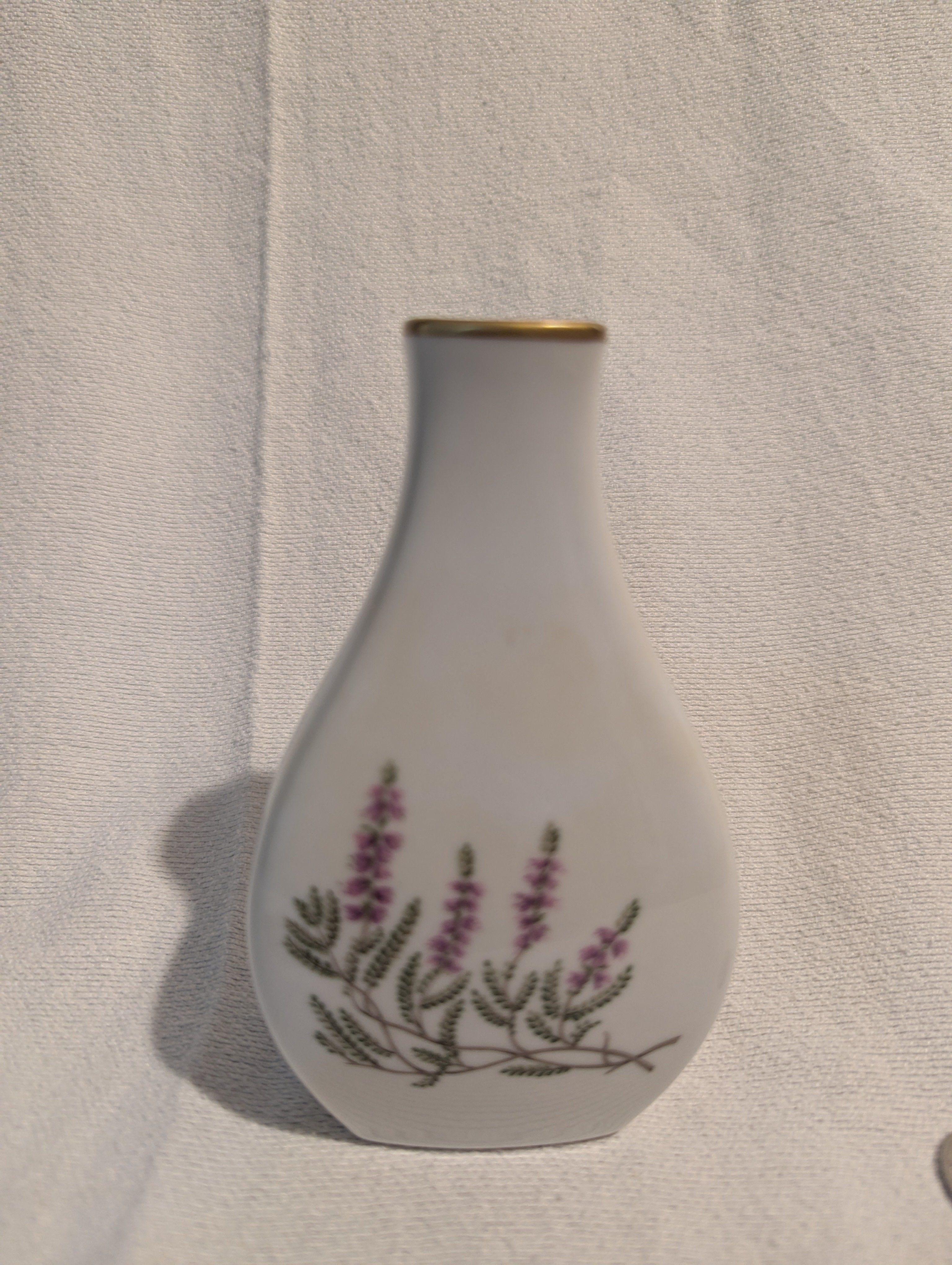 Vintage Hackefors Porcelain Vase from Sweden