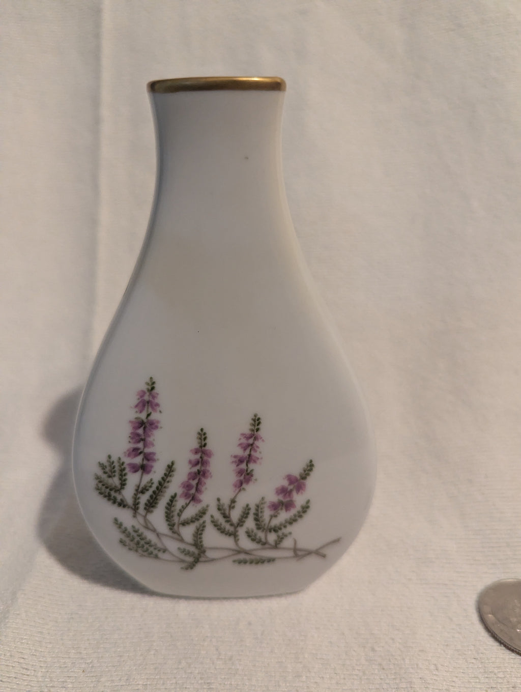Vintage Hackefors Porcelain Vase from Sweden