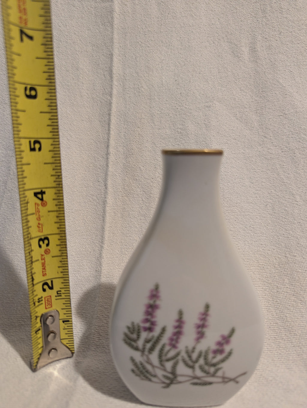Vintage Hackefors Porcelain Vase from Sweden
