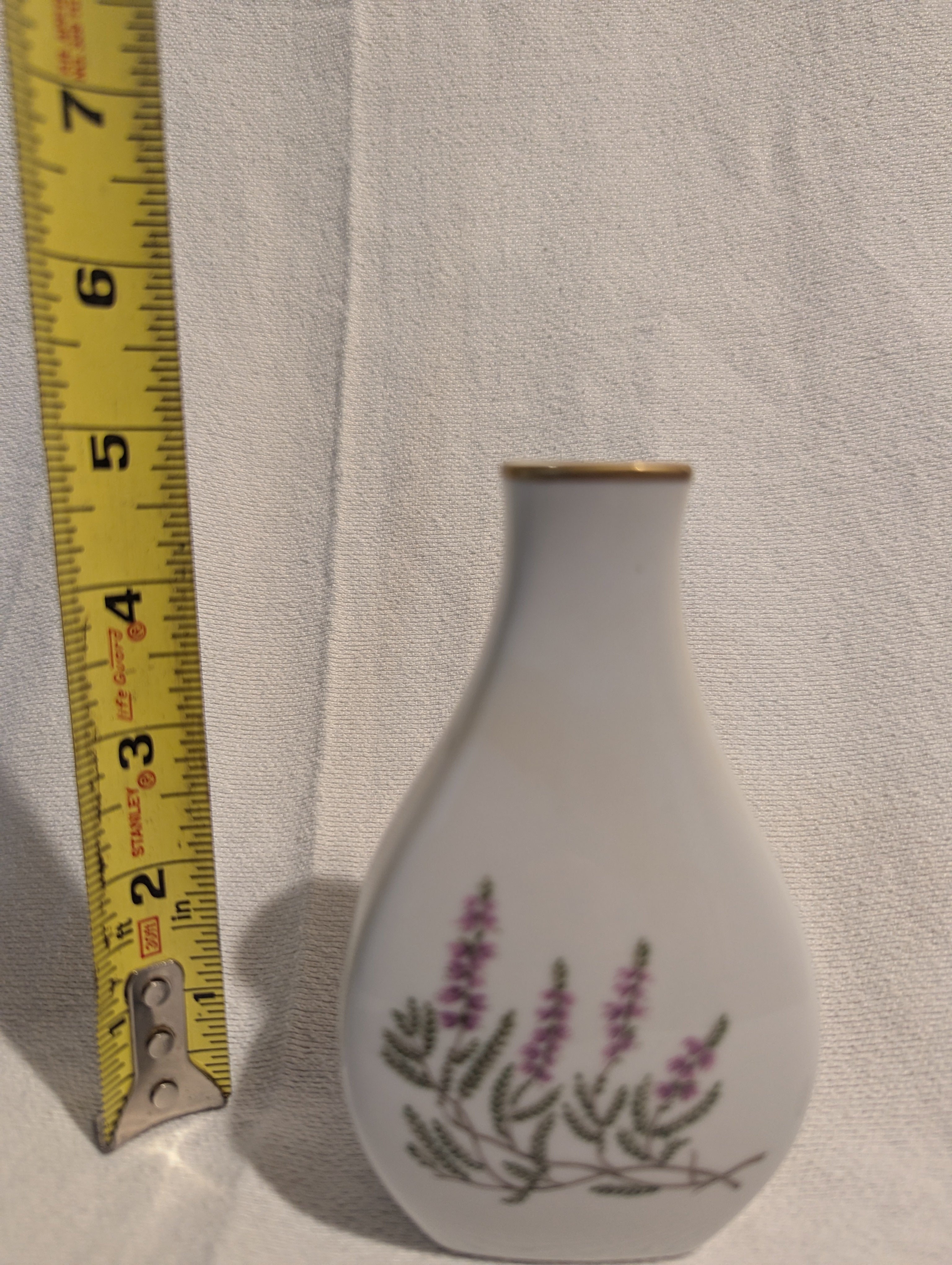 Vintage Hackefors Porcelain Vase from Sweden